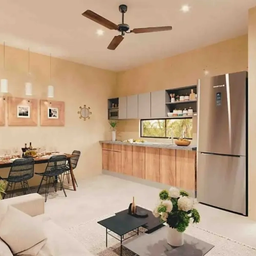cocina de una unidad construida por nuestro asociado